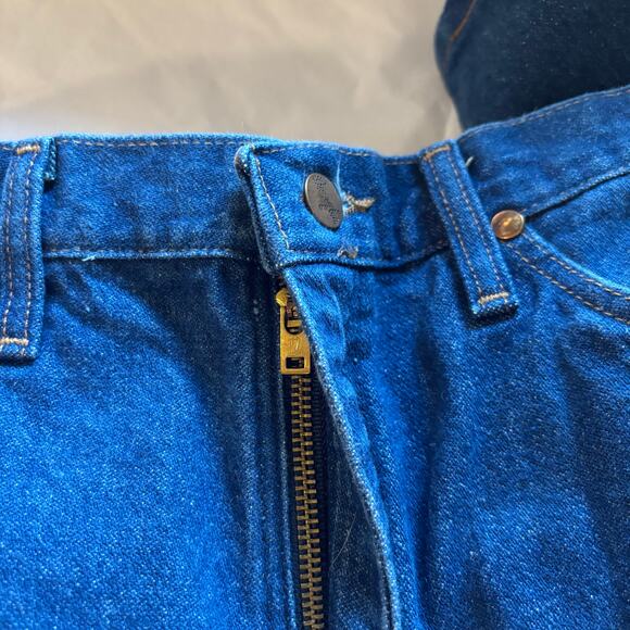 Vintage Wrangler High Rise Tapered Dark Wash Jeans - size 9 (Women's 6) - Picture 4 of 7